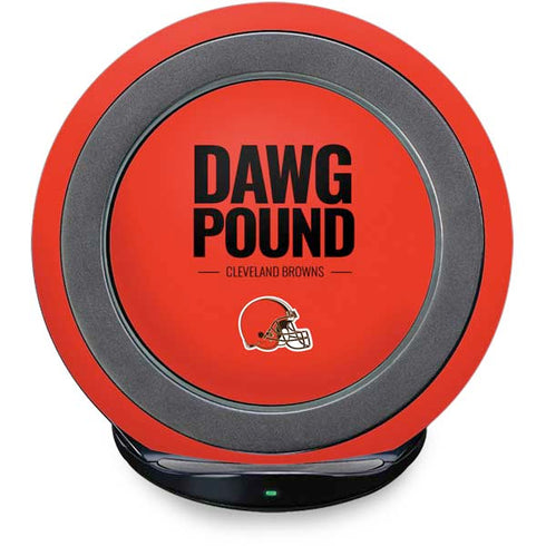 NFL Cleveland Browns Team Motto Fast Charge Wireless Charging Stand Skin